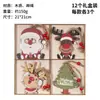 Enfeites de Madeira Decorativos de Natal Rústico Placas Decorativas de Pendurar DIY de Natal Enfeites de Árvore de Natal de Madeira Artesanato