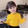 Y2082# camiseta interior de terciopelo para niñas auto-calentable otoño e invierno nueva estilo extranjero camiseta con relleno forro polar ropa cálida