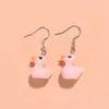 Brincos de Pato Amarelo Simulação Criativa Fofo Doce Personalidade Feminina Simples Divertido Tridimensional Completo Pequeno Animal Brincos Lote Misturado
