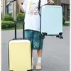 Maleta de Carrito Ultraligera de 20 pulgadas con Ruedas Universales y Candado de Combinación, Equipaje de Viaje Casual, Se Puede Imprimir con Logo