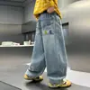 Jeans Rectos para Niños, Atuendo de Primavera, Elegantes Pantalones Largos de Primavera y Otoño 2026 para Niños, Tendencia