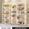 Vitrina de salón de belleza, estante expositor de esmaltes de uñas y esmaltes en gel, expositor de cosméticos con luces, unidad de estantería de múltiples niveles, vitrina comercial, estantería