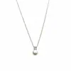 Collar de perla única de la Princesa Diana para mujer, cadena para la clavícula de diseño de nicho de lujo ligero, cadena para suéter de alta calidad