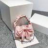 Bolso pequeño retro popular de este año para mujer 2022 nueva tendencia moda dulce niña lazo bolso de mano bandolera