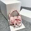 Bolso de Mano para Mujer Bolso Pequeño Popular para Mujer 2026 Nuevo de Moda Tendencia Dulce Chica Bolso de Mano con Lazo Bolso Cruzado