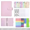 Caderno A6 de Folhas Soltas Mais Vendido no Exterior, Logo Personalizável, Capa Destacável de Folhas Soltas, Planejador de Orçamento em Dinheiro de Couro PU