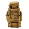 Mochila Camuflada Outdoor Grande Capacidade Camuflada Tática Esportiva 80L Tecido Oxford Grande Estilo Camping Mochila de Montanhismo
