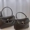 Bolsa de Couro Genuíno para Axila de Grande Capacidade Portátil Estilo Rodeio Casual Preguiçoso Nicho para o Dia a Dia Bolsa de Couro Feminina