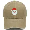 Gorra de Béisbol Vintage Bordada de Santa Claus Transfronterizo Regalo de Navidad Unisex Casual Versátil Gorra de Moda
