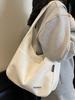 Bolsa Simple de Gran Capacidad para Mujer, Nueva Bolsa de Hombro Texturizada, Bolso de Hombro para Estudiante Universitario, Bolso Casual Simple