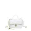 Bolsa de Mão Acolchoada de Corrente de Luxo para Mulheres, Novo Estilo 2026, Bolsa Simples para Ombro e Transversal Inspirada em Chanel