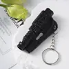 Martillo de seguridad para exteriores dos en uno mini rompeventanas llavero de coche martillo salvavidas incrustado con diamante martillo de escape para romper ventanas de coche