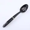 Mango de Oro Rosa Electrochapado Utensilios de Cocina de Nylon Juego de 9 Piezas Pala Cuchara Espátula para Freír Colador Cuchara para Arroz Cuchara para Sopa Prensa Papas Batidor de Huevos