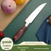 Faca de Chefe de Aço Inoxidável para Comércio Exterior, Faca para Frutas, Cabo de Madeira, Faca Doméstica Multiuso para Fatiar e Cortar Carne Atacado
