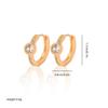 Aretes de Circonio para Mujer, Joyería de Diseño Variedad Oro Nuevo a la Moda