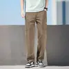 Estilo Fino Primavera y Otoño Marca Americana de Moda Pantalones de Trabajo para Hombre Pantalones de Negocios Multibolsillos Jeans Rectos Holgados