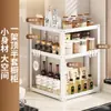 Estante de Esquina Estante de Almacenamiento para Cocina Estante para Especias Multifuncional Acero al Carbono a Prueba de Óxido Baño Estante Multifuncional para Organización del Hogar