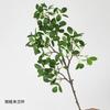 Planta de simulación rama corta hoja Milán arreglo floral bonsái rico sensación Banyan hoja flor falsa mayoreo