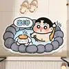 Tapete de chão absorvente para banheiro Crayon Shin-chan, tapete de pé antiderrapante de secagem rápida, tapete de banho de terra de diatomáceas
