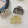 Pinza Geométrica Ondulada de Metal de Gama Alta Estilo Coreano Simple Ins Pinza de Agarre Pinza de Tiburón Diseño de Moda Accesorios para el Cabello para Mujeres