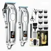 Set de Cortapelos Eléctrico Transfronterizo con Recortadora de Cabello Recargable y Máquina Cortapelos Combo