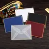 Tarjeta de membresía engrosada bolsa de sobre transparente retro tarjeta de bronceado de alta gama sobre pequeño impresión de bronceado LOGOTIPO de bronceado