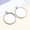 Base de Aço Inoxidável Base Redonda Pingente Pequeno Soldado Argola Única Diâmetro Interno 6-30mm Acessórios para Joias DIY