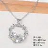 Colar de Aço Inoxidável Pingente de Lua Fresca e Sonhadora Estrela de Quatro Pontas Coração Cetro Borboleta Colar Feminino da Moda para o Dia a Dia