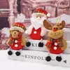 Decorações de Natal para idosos pequeno pingente boneco de neve de Natal veado pequeno pingente Árvore de Natal boneca de pelúcia enfeites