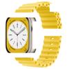 Adequado para Pulseira de Relógio Apple iWatch 12ª Geração Pulseira de Silicone Oceano Apple S8910Ultra4/Se3