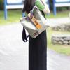 Bolsa de papel DuPont gran capacidad patrón de amasado impermeable resistente al desgarro piel de vaca portátil bolsa de hombro bolsa de almacenamiento para exteriores personalización