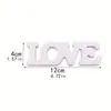 Peça de quebra-cabeça moderna minimalista branca com a palavra LOVE, um novo item popular para o Festival Qixi e o Dia dos Namorados, perfeito como decoração de mesa e um item muito vendido para vendas transfronteiriças