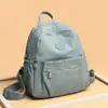 Dropshipping Mochila Feminina Novo Estilo, Versátil para Mamães, Nylon, para Viagem ao Ar Livre, Leve, Casual