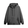 Sudadera con capucha de color liso forrada de forro polar, nueva y moderna para otoño e invierno, para hombre, pareja, holgada, casual, versátil, chaqueta con capucha