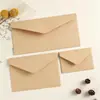 Cartão de membro de papel kraft envelope pequeno em estoque atacado em branco colorido simples cartão de felicitações envelope para convite bolsa