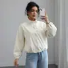 Europeu e Americano Transfronteiriço 2025 Nova Coleção Outono Roupas Femininas Amazon Moda Jaqueta Impermeável Curta Gola Alta Fina