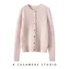 Suéter 100% cachemira pura para mujer, cuello redondo, tejido de trenzas, cárdigan grueso, jersey, capa base, corte holgado, abrigo de estilo nuevo