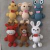 Muñeca de Monstruo de Tres Ojos Colgante de Lana Colgante Tejido a Mano Producto Terminado Muñeca de Ganchillo Hecha a Mano Colgante de Ganchillo Producto Terminado