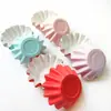 Suporte para Cupcake de Papel para Bolo Lâmpada de Crisântemo Resistente a Altas Temperaturas Sem Moldes Base para Bolo para Assar em Casa Pacote com 50