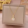 Colar Nevasca de Diamantes Brilhantes de Luxo Leve com Microincrustação para Mulheres Exquisita Corrente de Clavícula de Seis Garras Novo Design de Alta Qualidade