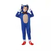 Disfraz de Halloween Erizo Azul Sonic Disfraz Súper Sonic Niño Sonic Disfraz de Rendimiento Sonic