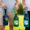 Venda Direta da Fábrica Bolsa Dobrável para Vinho, Cesta de Silicone, Bolsa de Malha Estilosa, Jogo Americano para Exterior, Porta-copos, Jogo Americano para Panela