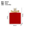 Frascos de Perfume de Vidro Aveludado em Estoque, Processamento Personalizado, Frascos Pequenos de Sub-Envasamento de 50ml, Frascos Transparentes para Atacado, Tampas de Perfume Aveludadas