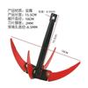 Pesca Cuchillo de Ancla Colorido Cuchillo para Hierba Acuática Cuchillo para Siega Ancla de Cuatro Garras Engrosado Plegable Cuchillo de Ancla para Hierba Acuática Hoz Equipo de Pesca
