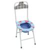 Silla de baño con respaldo alto para mujeres embarazadas mayores Silla de baño para personas mayores Silla de baño plegable para personas con discapacidad