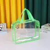 Bolsa Transparente de PVC Bolsa de Maquiagem Personalizada Bolsa Impermeável para Necessaire Bolsa de Presente para Higiene Pessoal Bolsa de Armazenamento com Zíper Bolsa de Maquiagem