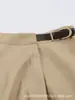 Comércio exterior transfronteiriço, roupas femininas, novo modelo de outono, estilo europeu e americano, saia midi decorada com fivela, saia curta 5029155
