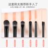 Cangzhou Juego de 6 Brochas de Maquillaje Brocha para Sombra de Ojos Brocha para Delineador de Ojos Tipo Hoja Brocha para Detalles de Ojos Brocha para Difuminar Maquillaje de Ojos Brocha para Gusano de Seda
