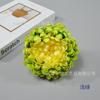 Flor de crisântemo artificial rica tecido de seda flor artificial material artesanal adereços de fotografia guirlanda adorno de cabeça com flor lasanha flor grande