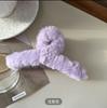 Clip de peluche de alta calidad con forma de tiburón para la cabeza, accesorio para el pelo grande, para otoño e invierno, para mujer